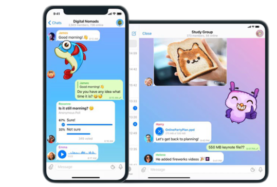 Telegram免费下载应用界面展示
